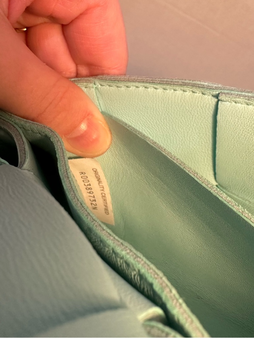 Bottega Veneta Belt Bag - Entrupy Authentication - Blue Nappa Leather - Picture 6 of 13